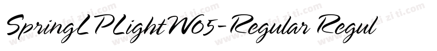 SpringLPLightW05-Regular Regular字体转换